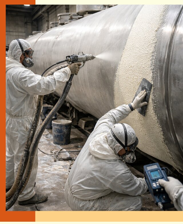 Утепление автоцистерн жидкой теплоизоляцией в октябрьском