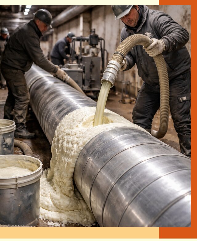 Утепление теплотрассы жидкой теплоизоляцией в октябрьском от 4350 руб. | ТепломастерКтб