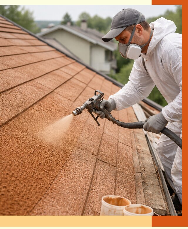 Утепление кровли жидкой пробкой в октябрьском от 2796 руб./м² под ключ | ТепломастерКтб