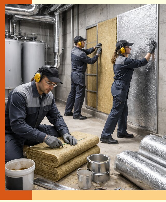 Шумоизоляция котельной в октябрьском: профессиональный монтаж и материалы