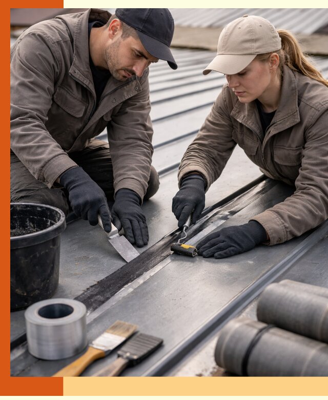 Гидроизоляция фальцевой кровли в октябрьском качественно и надежно