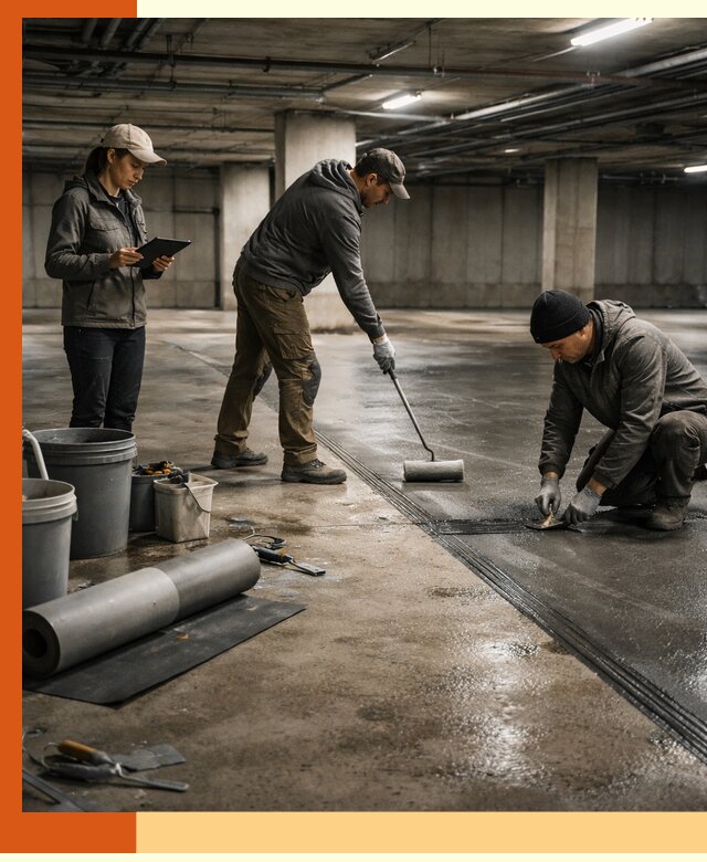 Гидроизоляция паркинга в октябрьском: качественная защита зданий