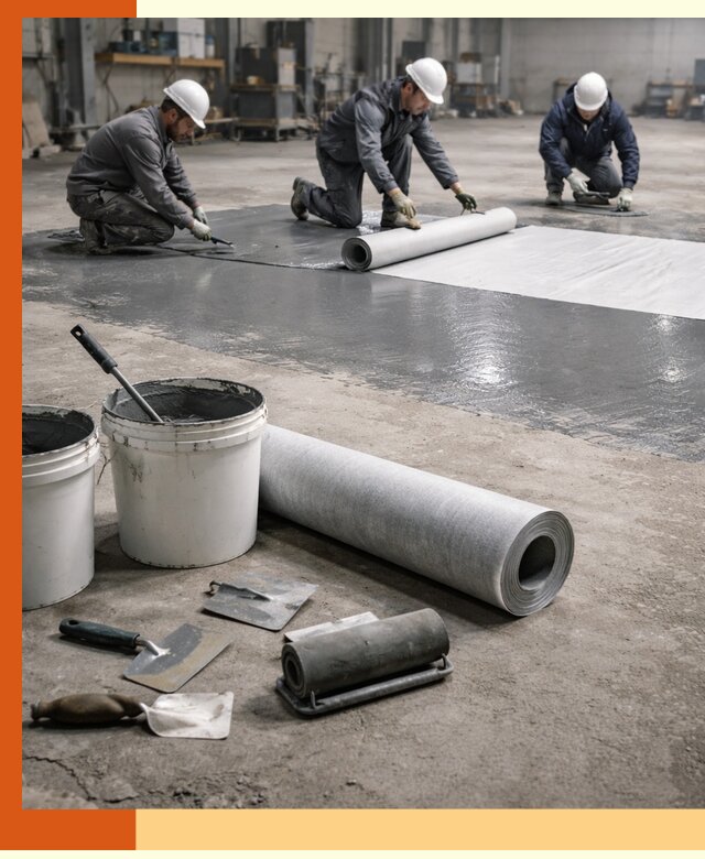Гидроизоляция промышленного пола в октябрьском — защита и долговечность