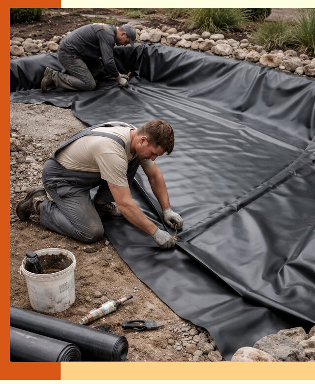 Гидроизоляция пруда в октябрьском: надежная защита и герметизация