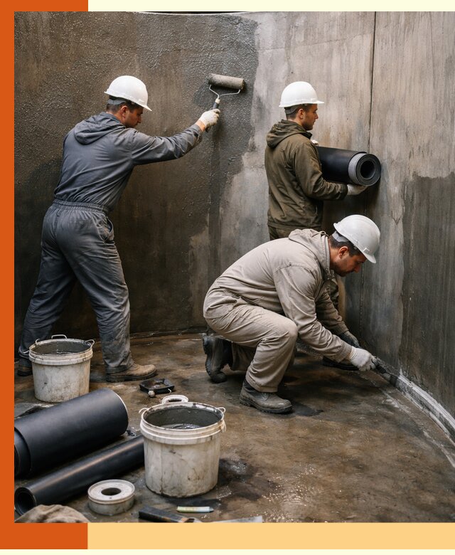 Гидроизоляция резервуара профессионально в октябрьском