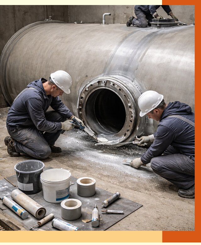 Гидроизоляция резервуара с топливом в октябрьском от 77678 руб. под ключ | ТепломастерКтб