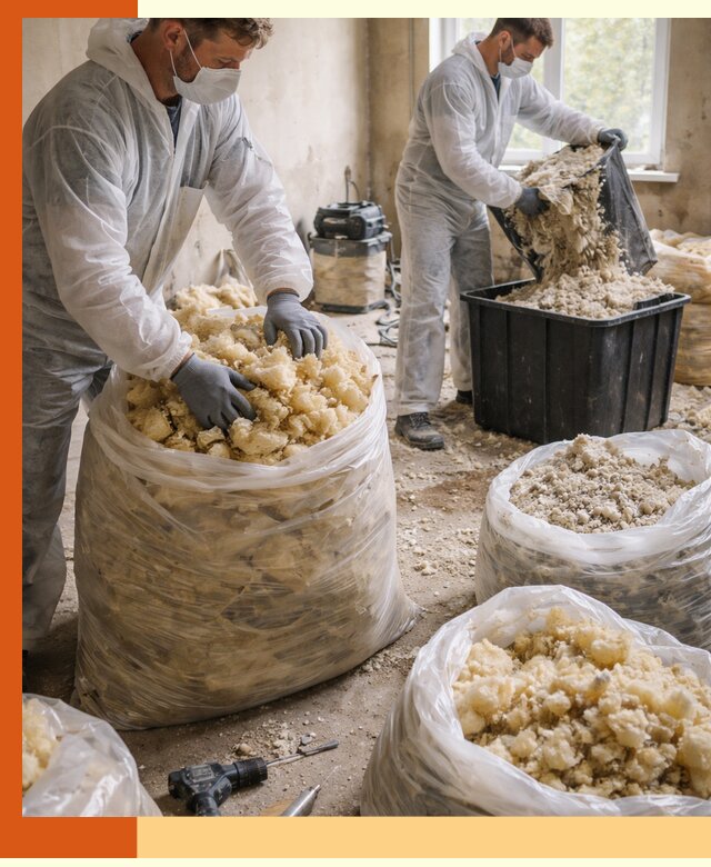 Утилизация старого утеплителя в октябрьском быстро и безопасно