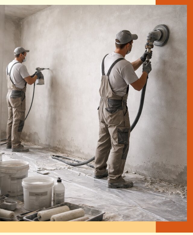 Подготовка поверхности под напыление в октябрьском от 1243 руб. — ТепломастерКтб