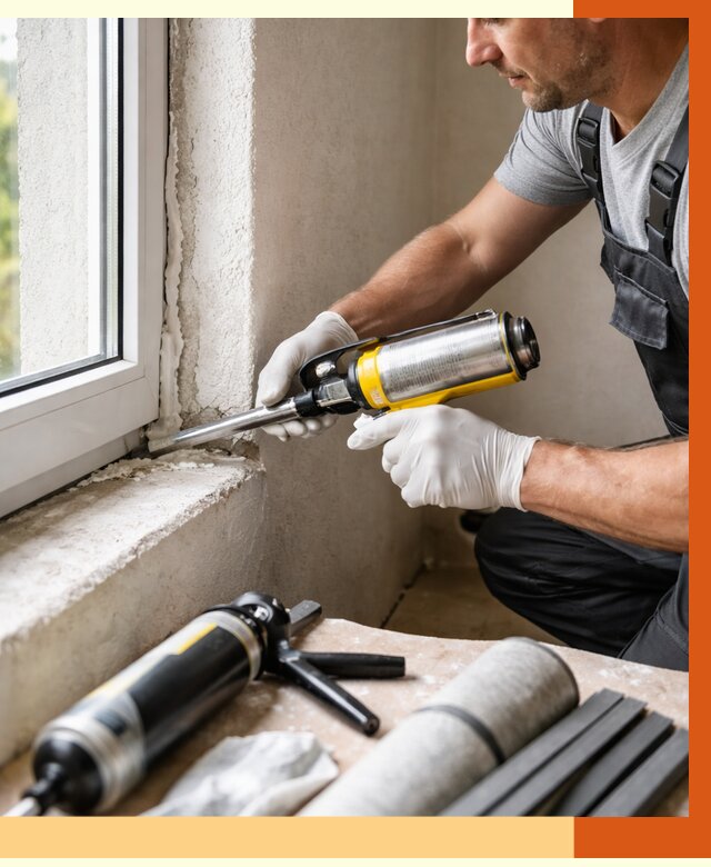 Герметизация стыков и примыканий в октябрьском от 1243 руб. под ключ | ТепломастерКтб