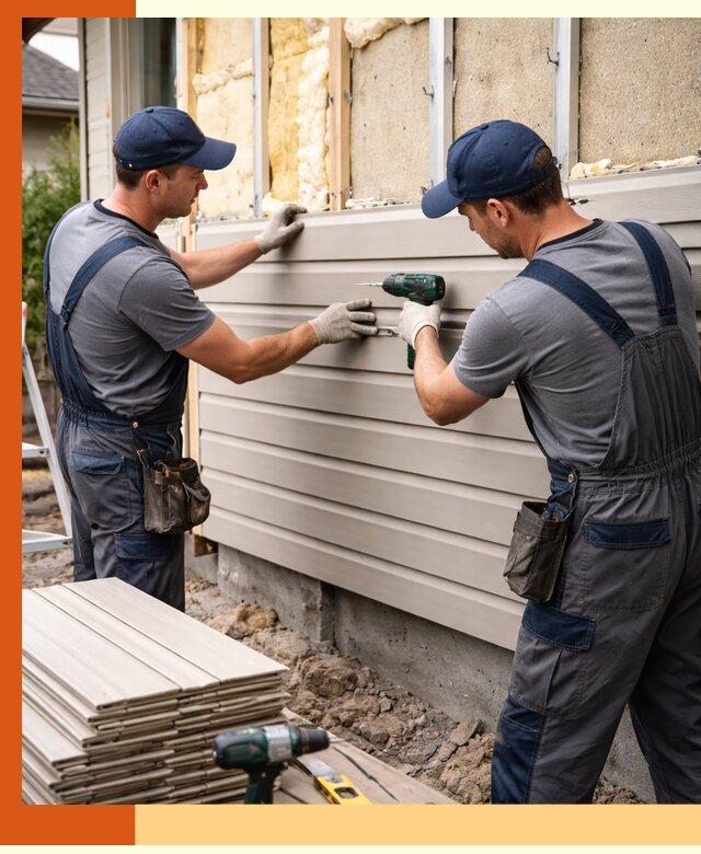 Монтаж сайдинга после утепления в октябрьском качественно и надежно