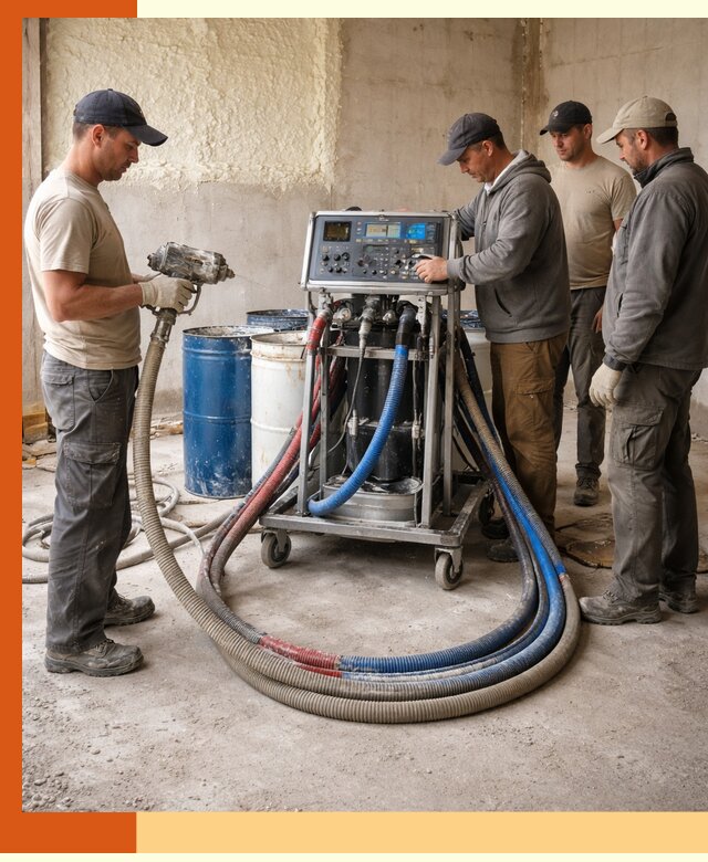 Аренда установки для напыления ППУ в октябрьском на выгодных условиях